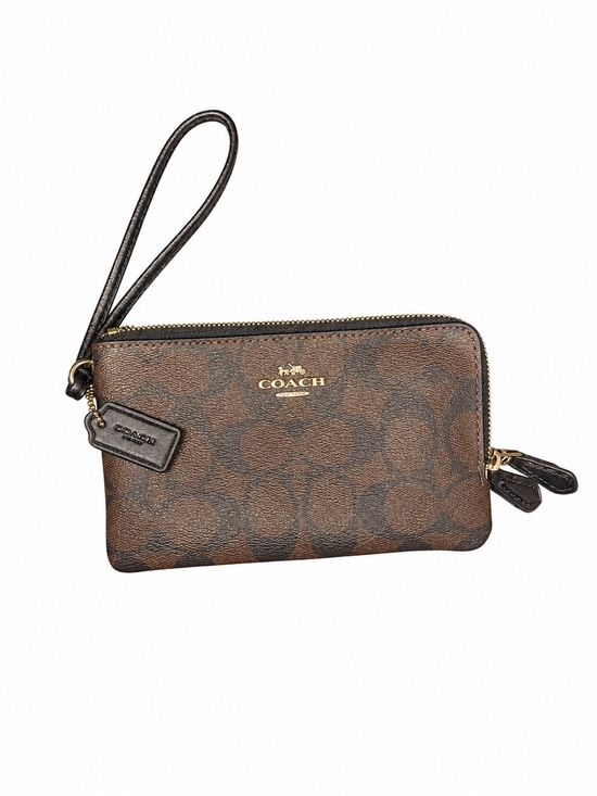 Coach Handbags - Coach Wristlet Double Corner Zip